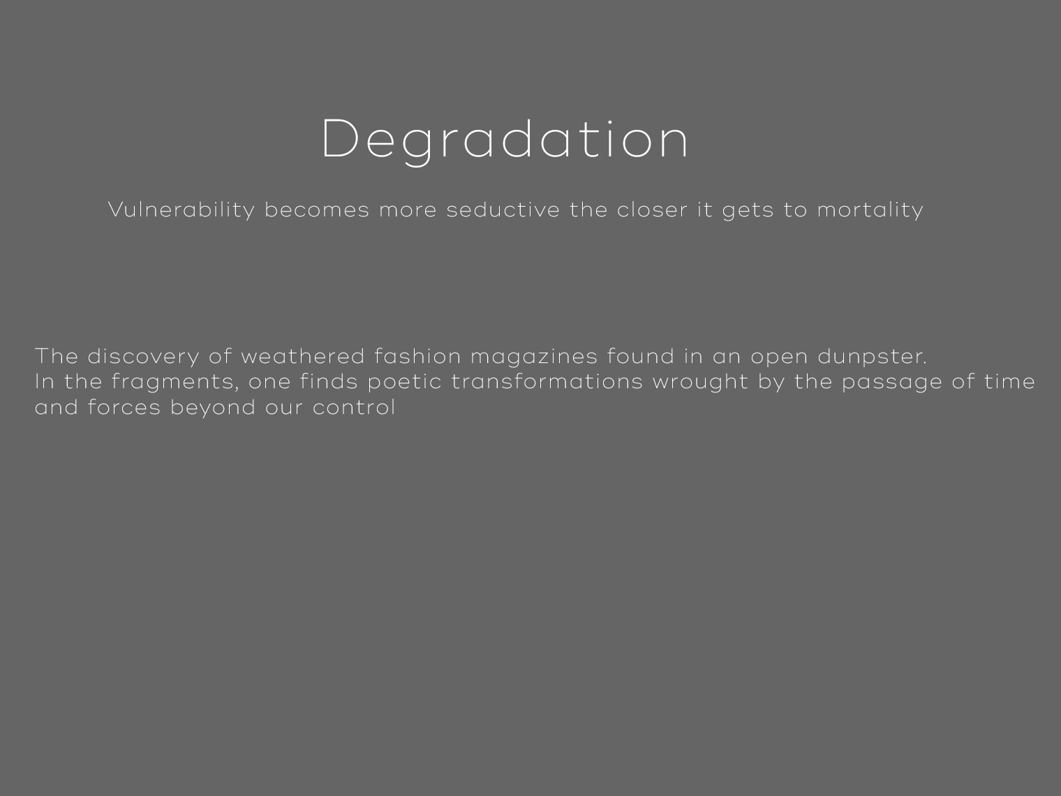 Degradation-Text